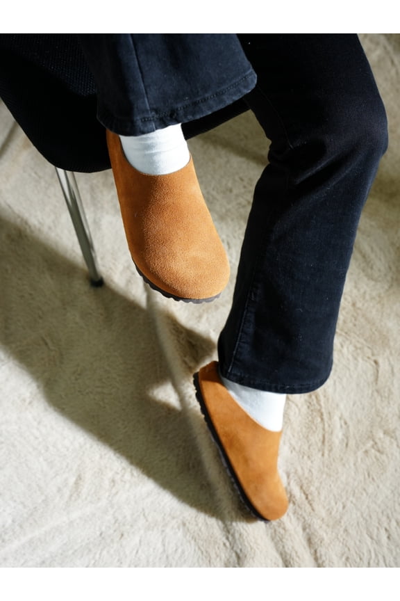 Birken cork  mules cow suede casual shoes