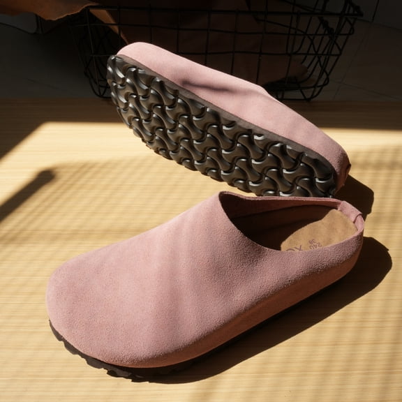 Birken cork  mules cow suede casual shoes