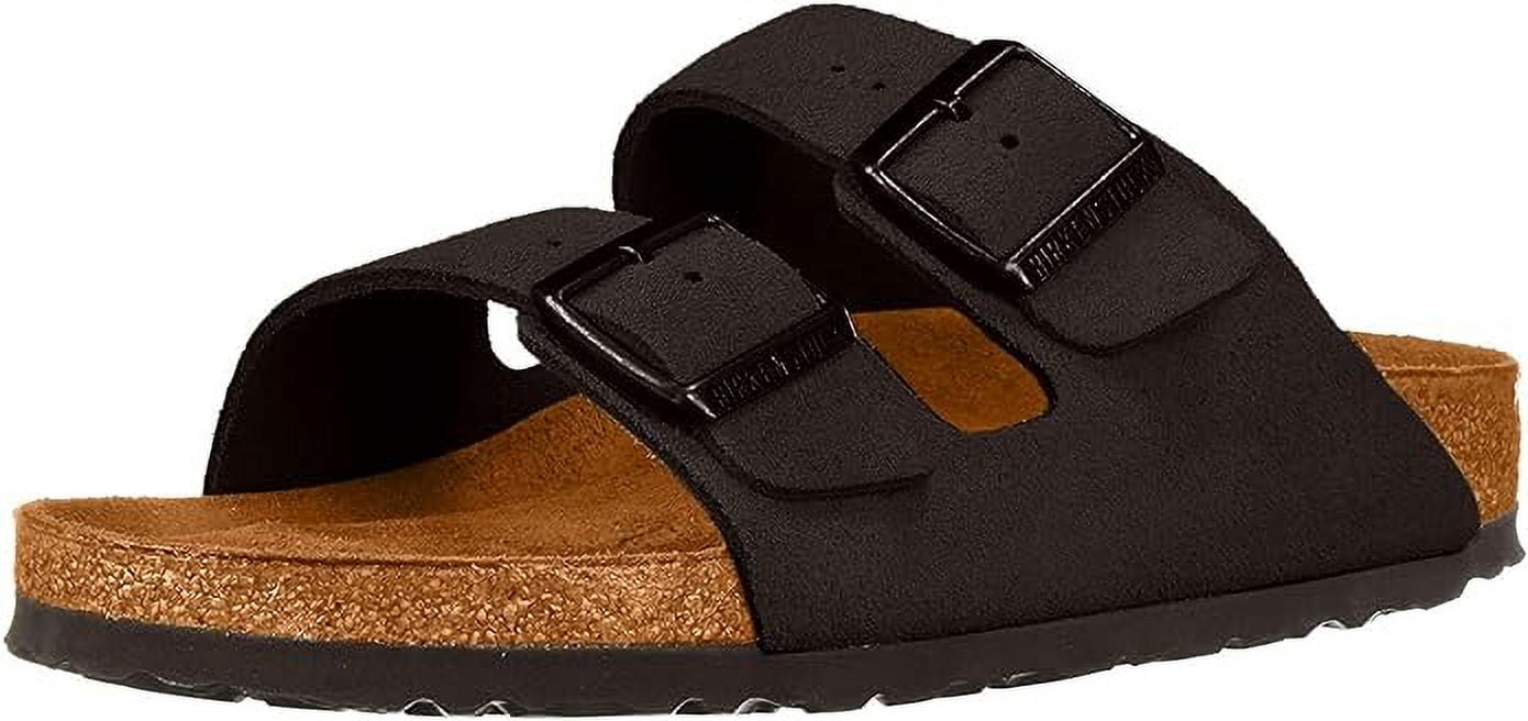 BIRKENSTOCK 0951321: ARIZONA SFB SUEDE LEATHER SANDALS, BLACK, 45 EU