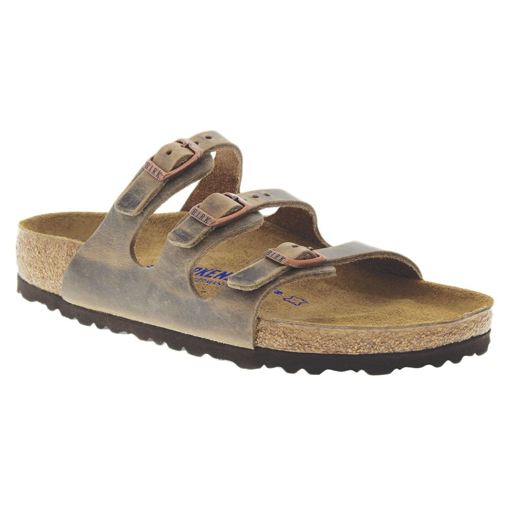 Birkenstock 1011432: Unisex Florida Soft Footbed Oiled Leather Tobacco Brown (40 M EU)