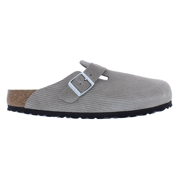 Birkenstock 1026210: Men's Boston SFB Sandals, CORDUROY STONE COIN