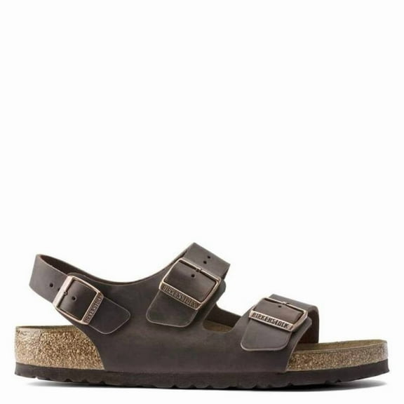 Birkenstock 34871 : Men's Milano Habana Oiled Leather Strap Sandal (41 M EU)
