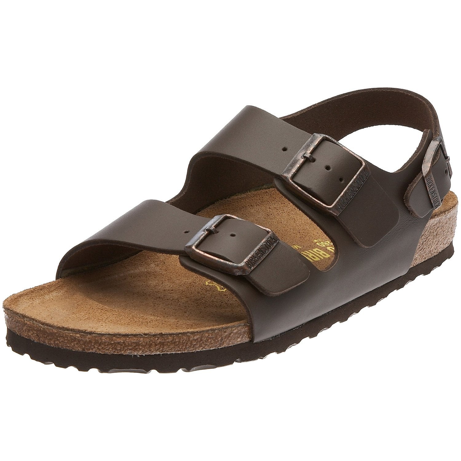 Birkenstock 34871 Men's Milano Habana Oiled Leather Strap Sandal