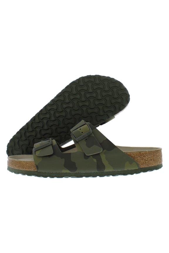 Unisex Arizona Soft Footbed Birko-Flor Sandal - Camo Green