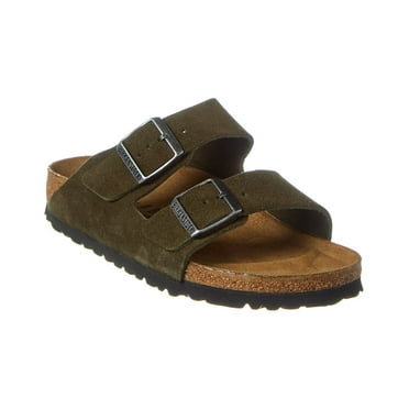 Birkenstock Arizona BS Narrow Fit Suede Sandal, 40, Green