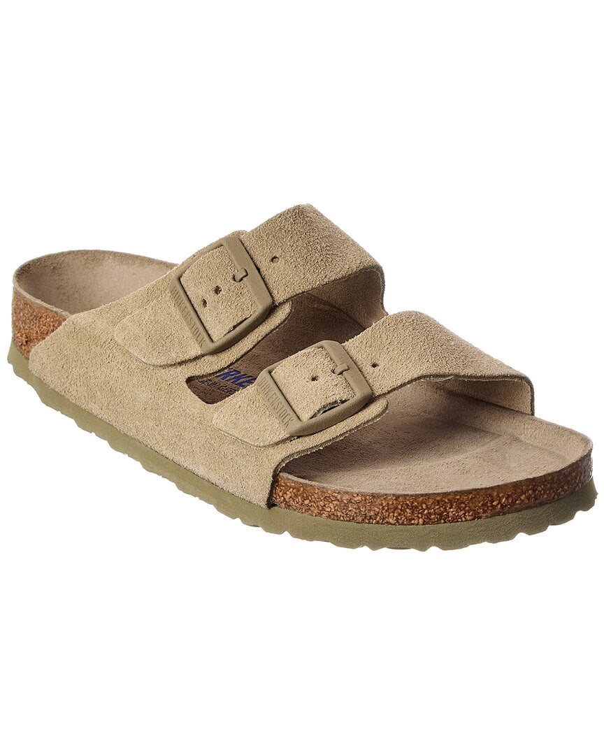 Birkenstock Arizona BS Narrow Suede Sandal, 43, Green