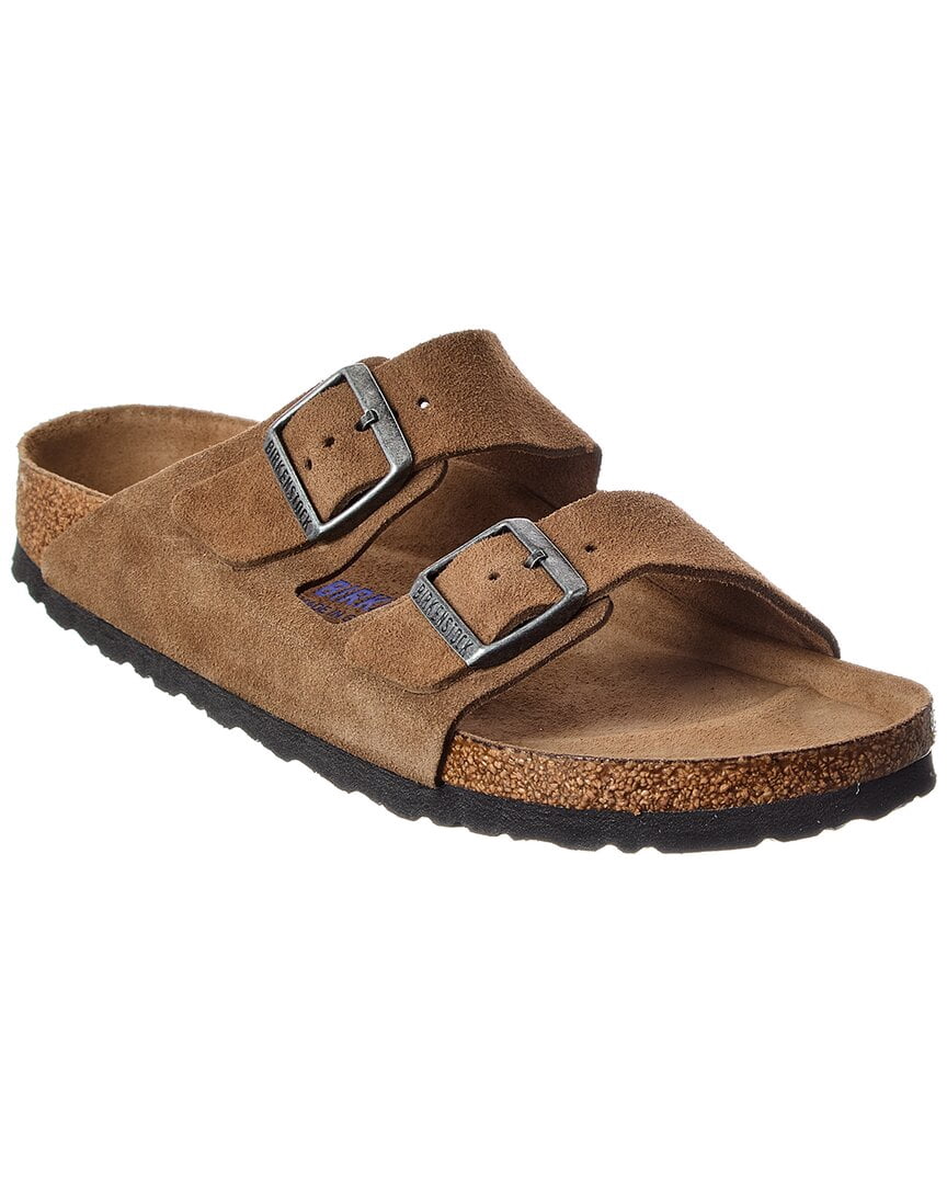 Birkenstock Arizona BS Narrow Suede Sandal, 44, Brown