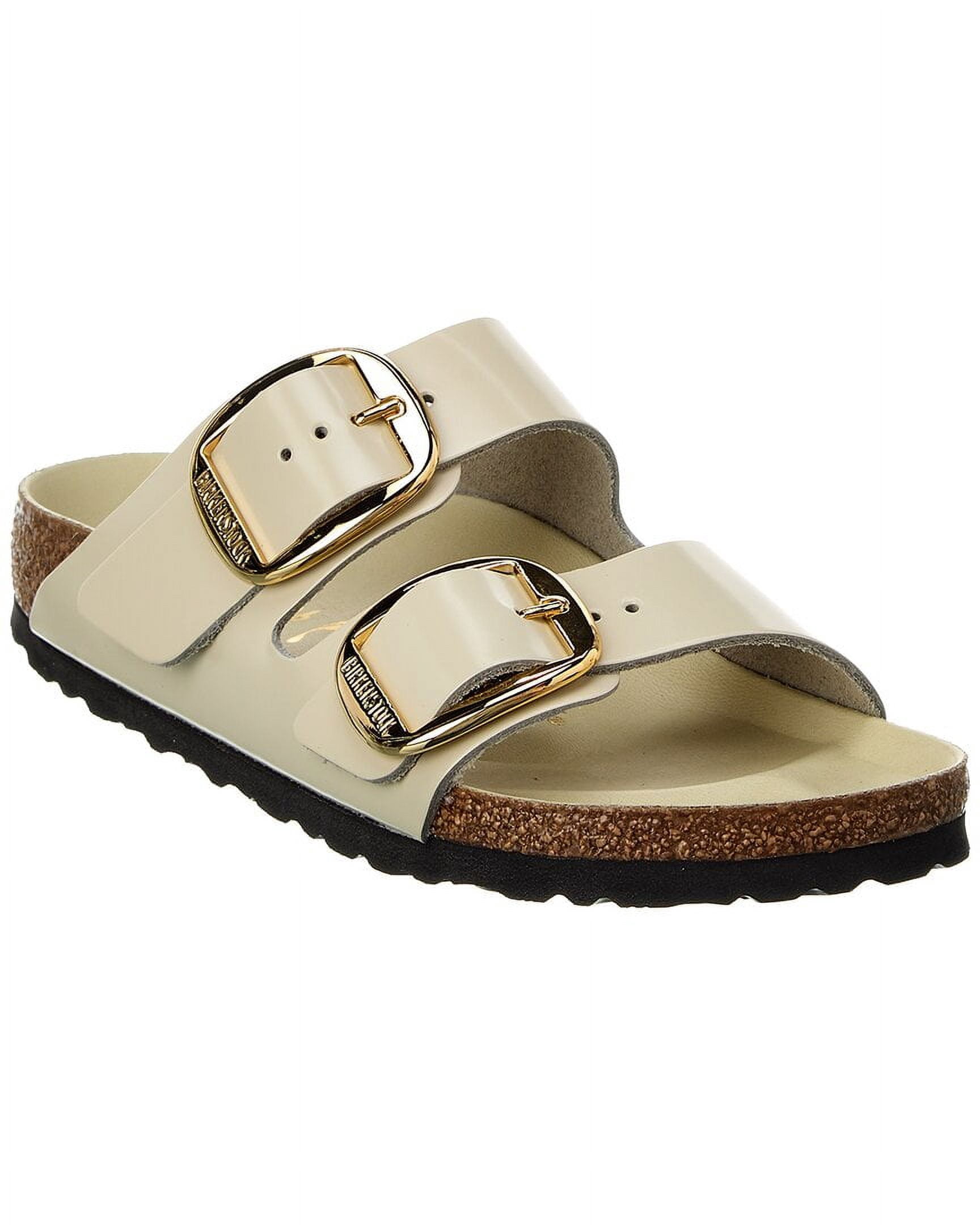 Birkenstock Arizona Big Buckle High - Shine Ecru  1026128 Women's Size 36