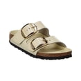 thumbnail image 1 of Birkenstock Arizona Big Buckle High - Shine Ecru  1026128 Women's Size 40, 1 of 5