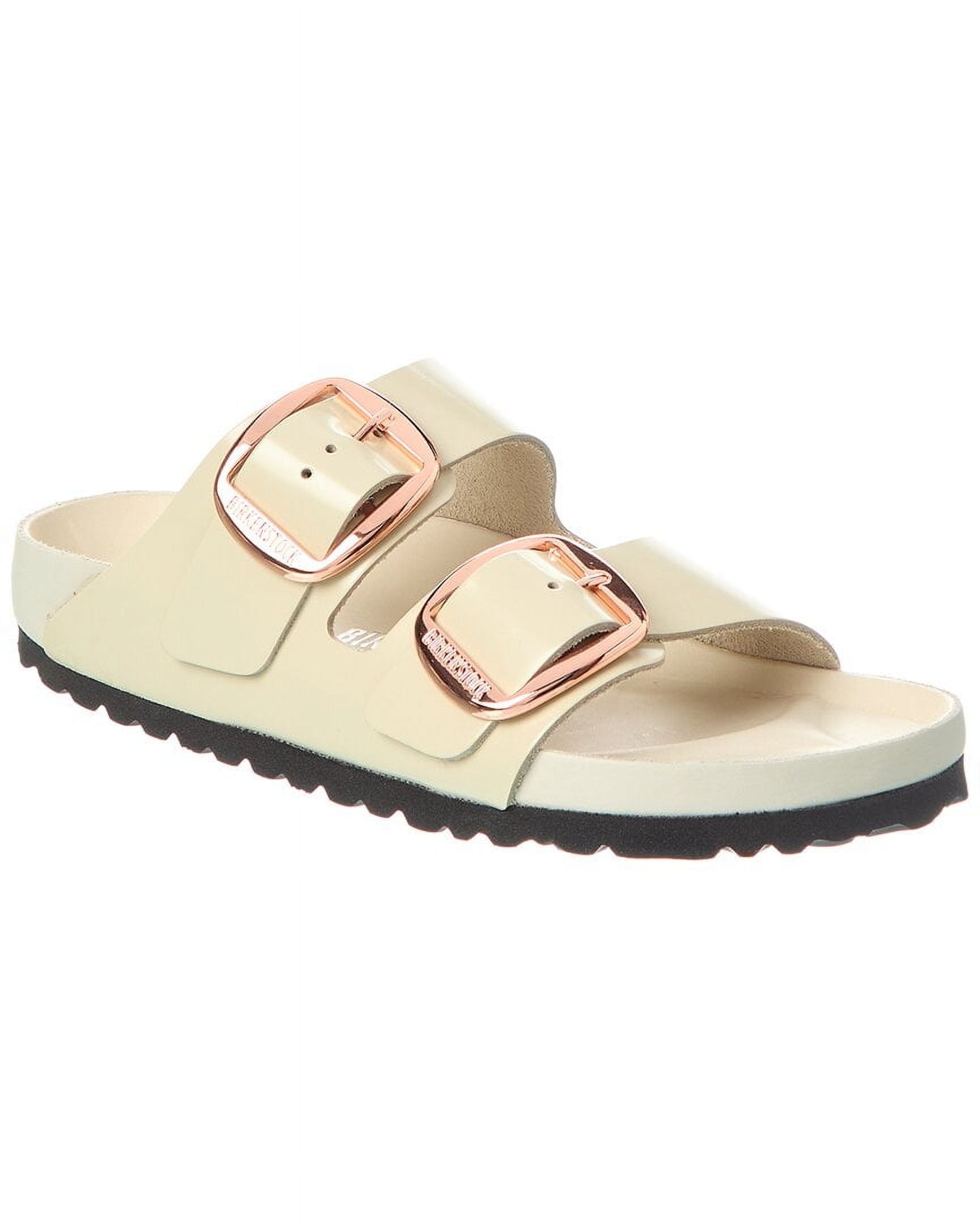 Birkenstock Arizona Big Buckle High-Shine Ecru  1027850 Women's Size 37