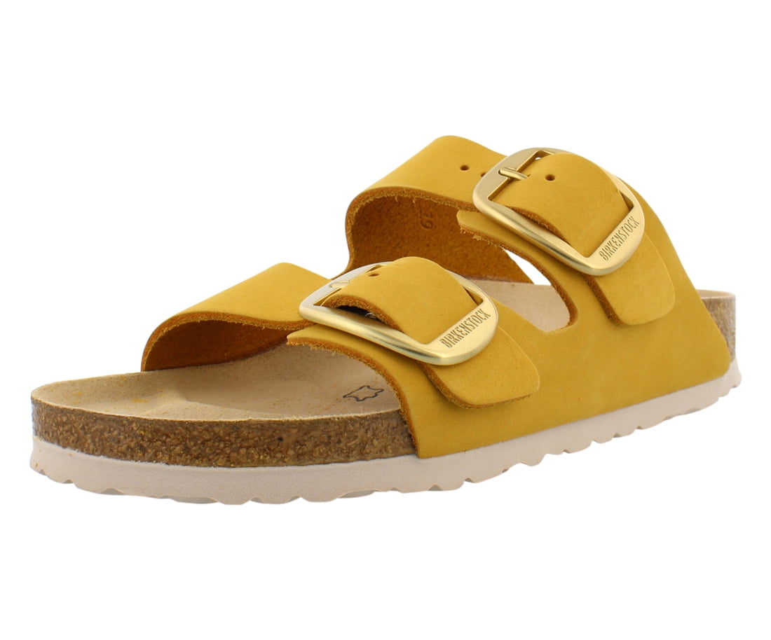 Birkenstock Arizona Big Buckle Nubuck Narrow Unisex Shoes Size: 3; Color: Ochre