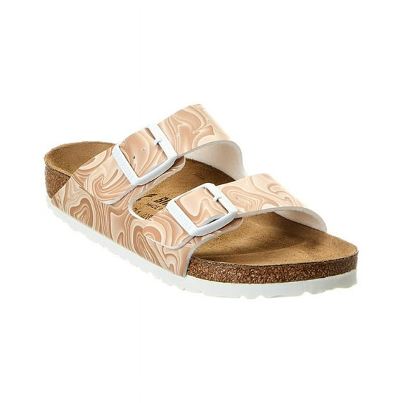 Birkenstock Arizona Birko-Flor Sandal, 35, Beige