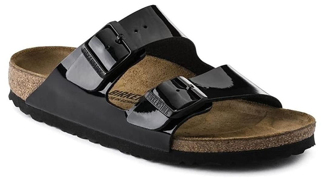 Birkenstock Arizona Birko-Flor Womens Sandals - Black Patent - Picture 12 of 14