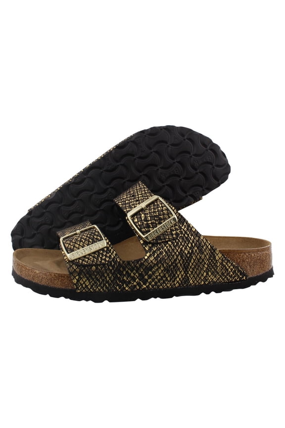 Arizona Bs Narrow Unisex Shoes Size 3, Color: Shiny Python Black