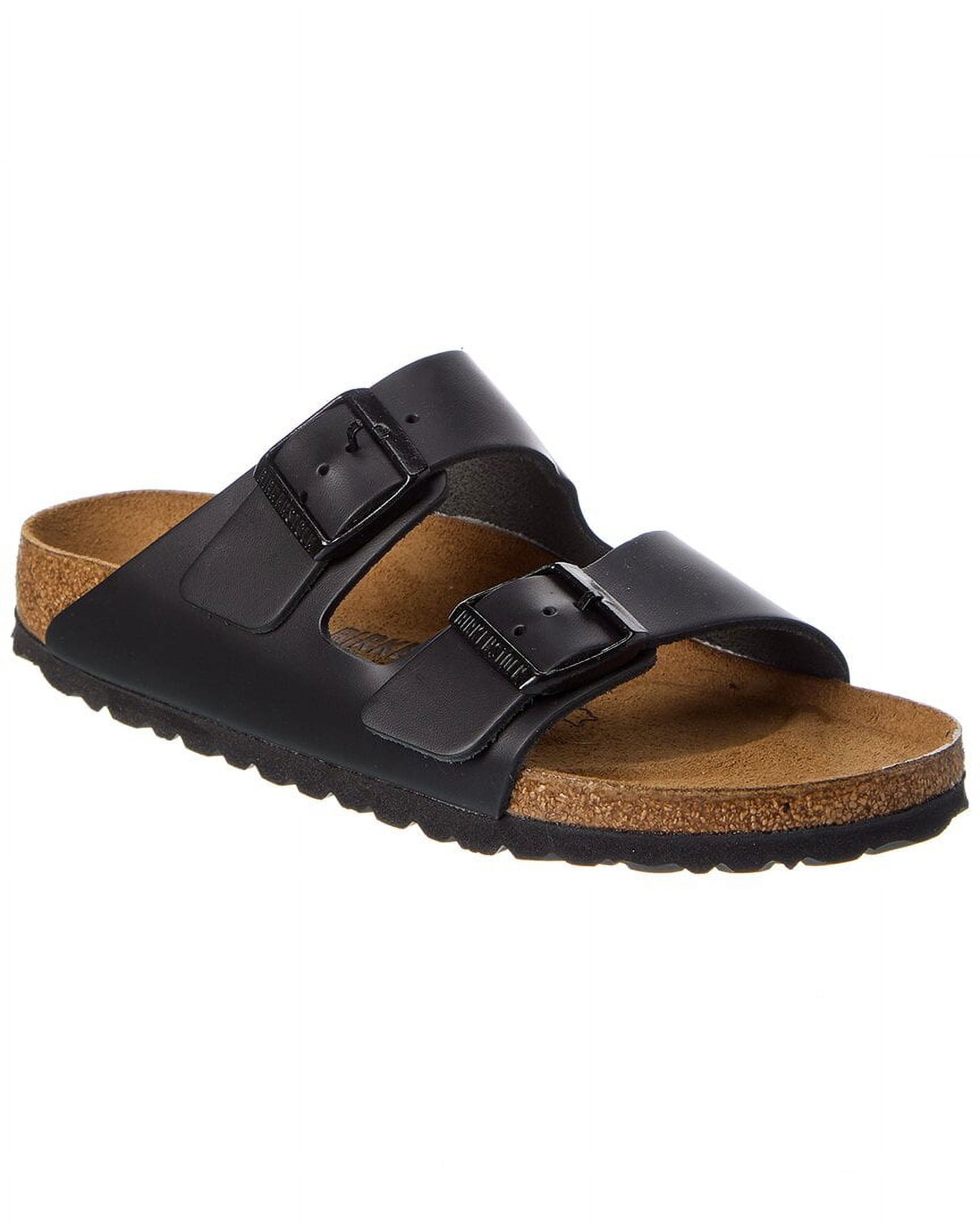 Birkenstock Arizona Narrow Fit Leather Sandal, 44, Black - Walmart