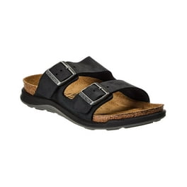 Birkenstock Arizona Split Leather & Suede Sandal, 36, Black