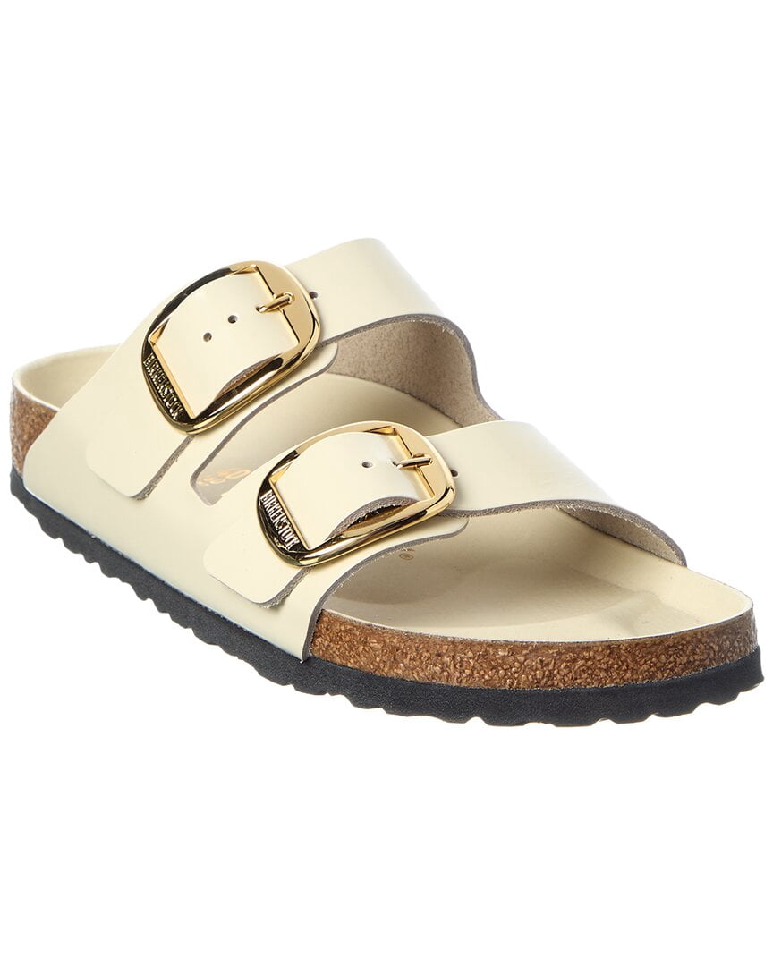 Birkenstock Arizona Narrow Big Buckle Leather Sandal, 41, White