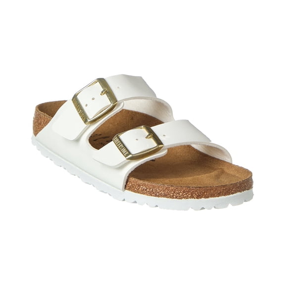 Birkenstock Unisex Arizona Birko Flor Sandals - Patent White