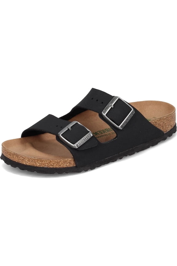Arizona Narrow Fit BirkiBuc Sandal, 37, Black