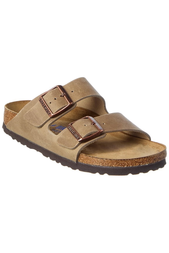 Women's Arizona Soft Footbed Oiled Nubuck Leather Narrow Sandal, 35