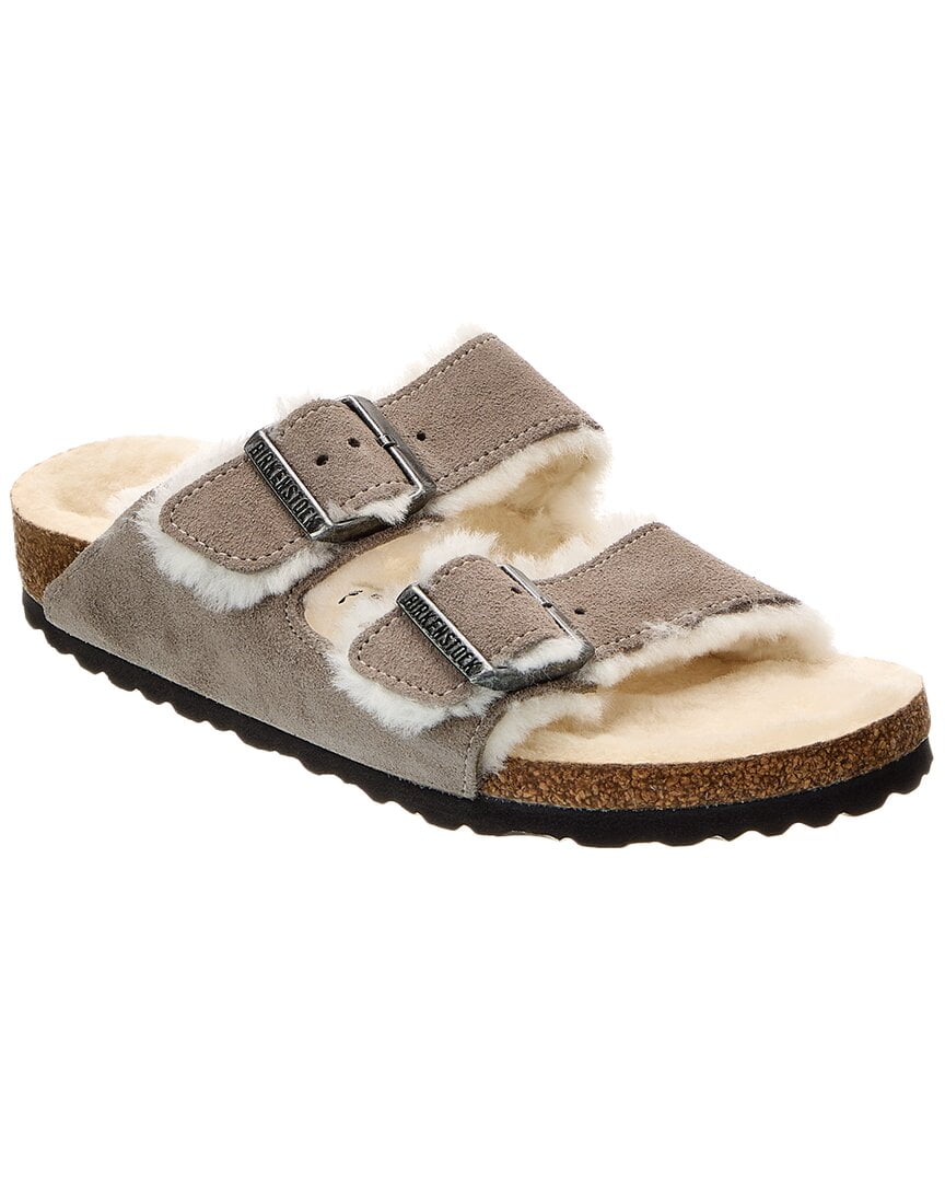 BIRKENSTOCK✴︎size41 Birkenstock Women's Arizona Shearling Sandals, Stone Coin/Natural