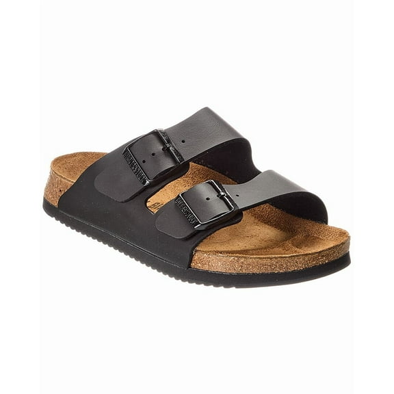 Birkenstock Arizona PROF Birko-Flor Sandal, 40, Black