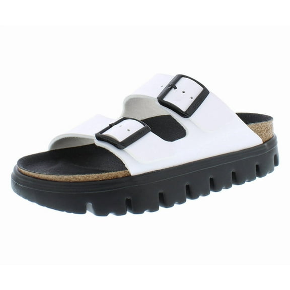 Birkenstock Arizona Pap Chunky Narrow Unisex Shoes Size 4, Color: White