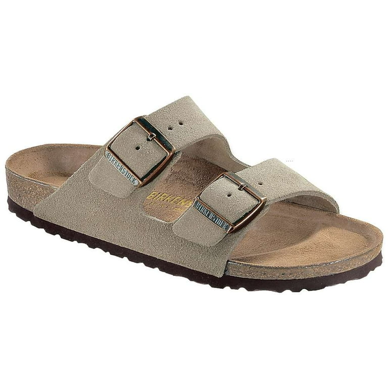 BIRKENSTOCK ビルケンシュトック アリゾナ サンダル ARIZONA SUEDE LEATHER ( REGULAR FIT ) TAUPE ( メンズ トープ SANDAL 51461 ) Birkenstock Arizona Soft Footbed Suede Leather Sandals - Taupe