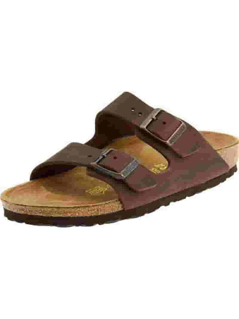 サンダル Birkenstock Arizona Leather Sandals Birkenstock Unisex Arizona Soft Footbed Mink Suede Sandal