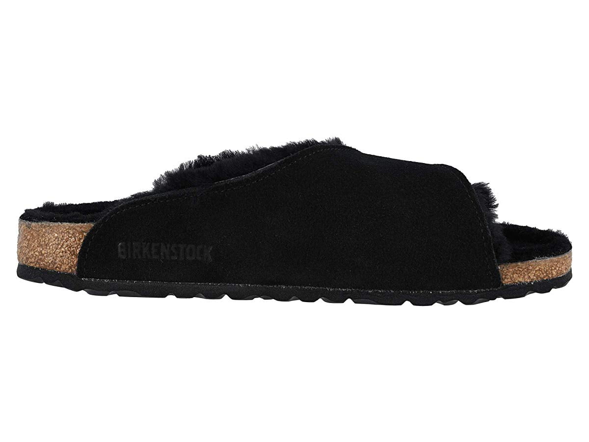 Birkenstock Arosa Shearling Black/Black Suede/Shearling