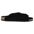 thumbnail image 1 of Birkenstock Arosa Shearling Black/Black Suede/Shearling, 1 of 6