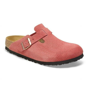 Birkenstock Boston BS Narrow Suede Clog, 40, Brown