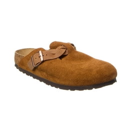 靴 BIRKENSTOCK BOSTON 38 narrow Birkenstock Boston Soft Footbed Taupe Suede Narrow | UNISEX