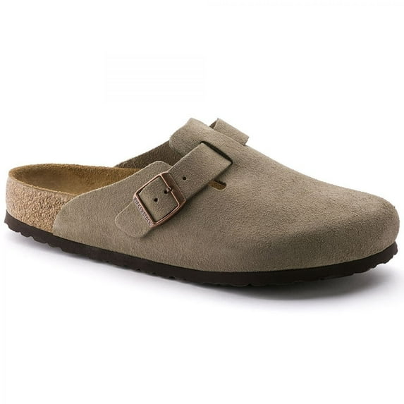 Birkenstock Boston Bs Taupe Leather Clogs - 13M / 11M