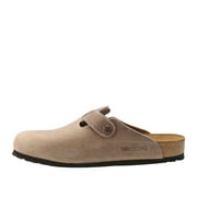 Birkenstock Unisex Boston BS Oiled Leather Clog Sandals- Tabacco Brown