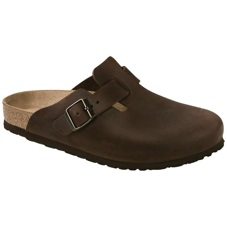 (取寄) ビルケンシュトック ボストン - オイルド レザー (ユニセックス) Birkenstock Boston - Oiled Leather (Unisex) Black Oiled Leather Birkenstock Boston Oiled Leather Clog with Cork Footbed and Shock