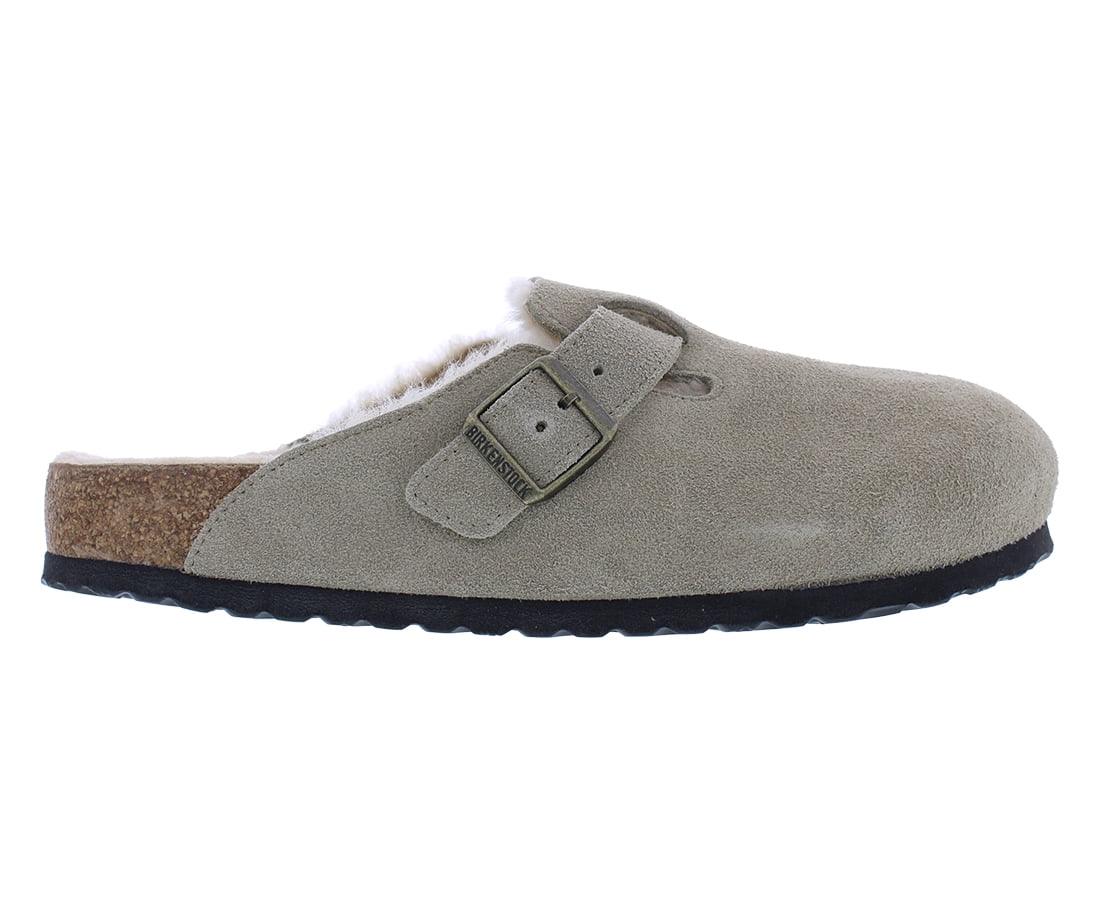 Birkenstock Boston Sherling Unisex Shoes Size 8, Color: Taupe
