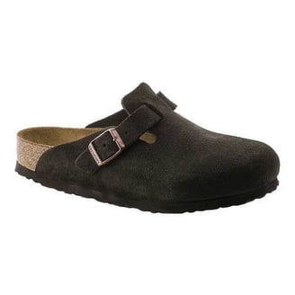 Birkenstock Boston Exquisite Leather Clog, 38, Black - Walmart.com