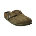 thumbnail image 1 of Birkenstock Boston VL Narrow Suede & Shearling Clog, 37, Green, 1 of 5