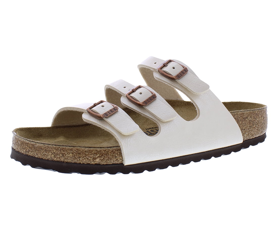 Birkenstock Florida Unisex Shoes Size 6, Color: Graceful Pearl White