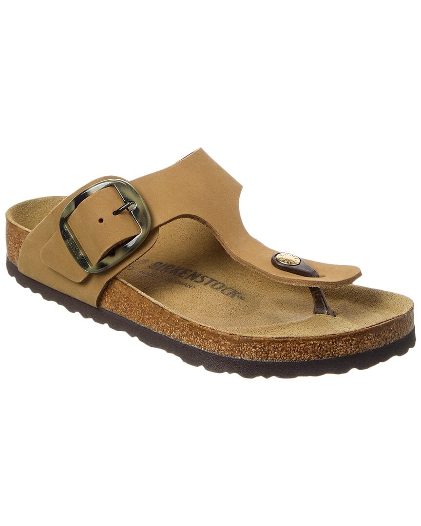 Birkenstock Gizeh Big Buckle Leather Sandal, 41, Green