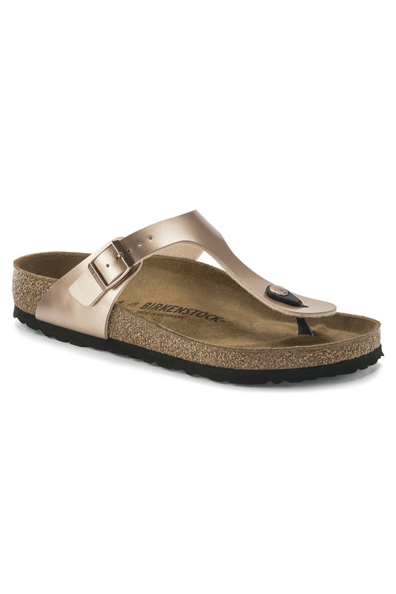 Gizeh Birko-Flor Sandal, 36, Metallic