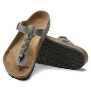 Birkenstock Gizeh Braided Oiled Leather Sandal, 40, Grey