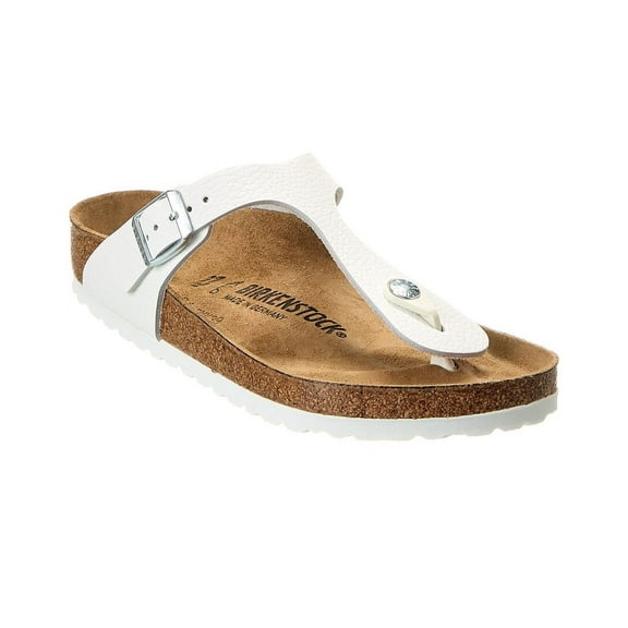 Birkenstock Gizeh Leather Sandal, 35, White