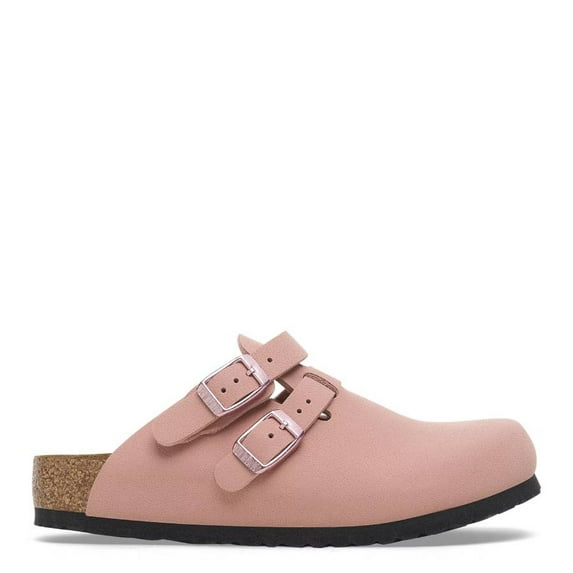 Birkenstock Kids Pink Clay Kay Birko-Flor Birkibuc Clogs, Brand Size 31 (13.5 Big Kids)