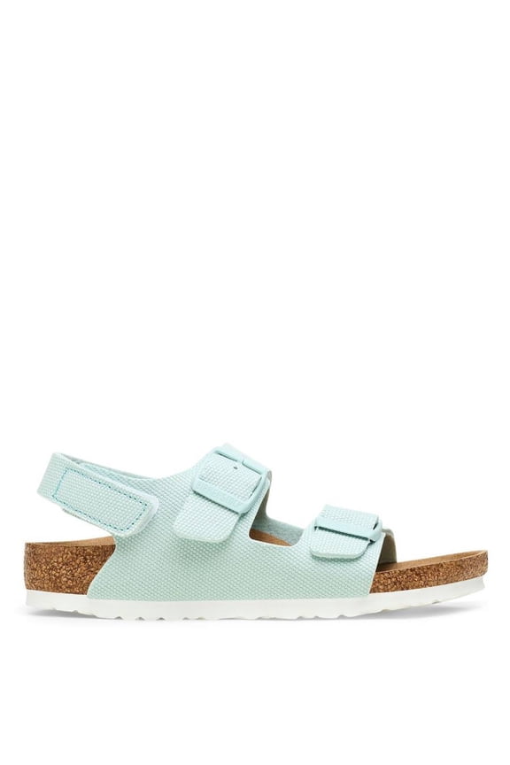 Kids Vegan Canvas Surf Green Milano Sandals, Brand Size 33 (2 Kids)