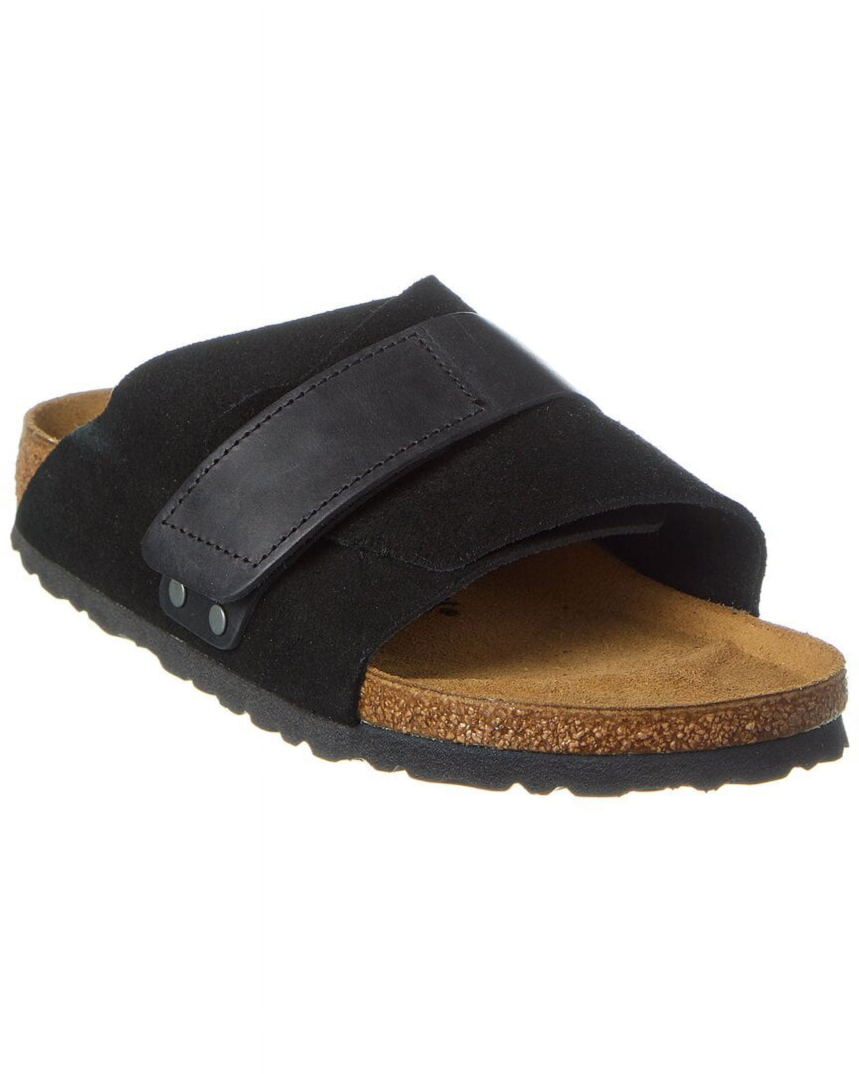 Birkenstock Kyoto Narrow Fit Suede Sandal, 41, Black