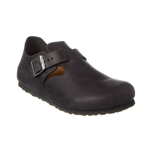 Birkenstock London BS Narrow Leather Clog, 46, Black