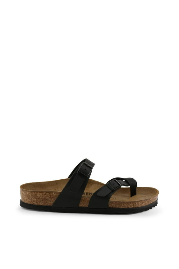 Womens Mayari Holiday Birko-Flor Beach Summer Flat Sandals - Black, 9 Women/7 Men