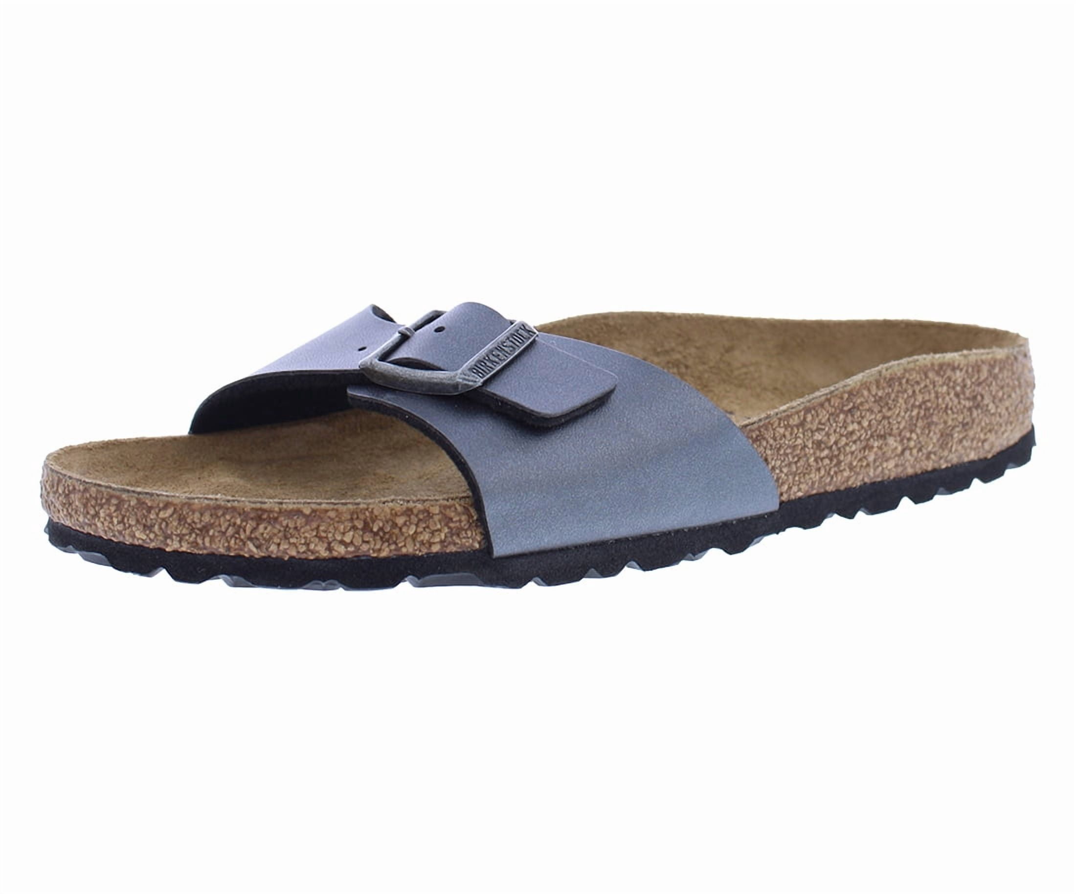 Birkenstock Madrid BS Narrow Unisex Shoes Size 3, Color: Metallic Black